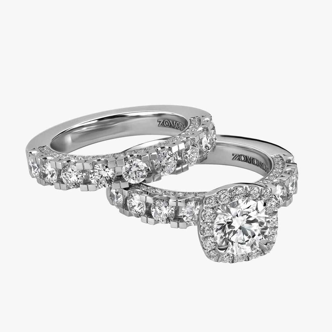 Delicacy Bridal Set (Round Brilliant Cut)