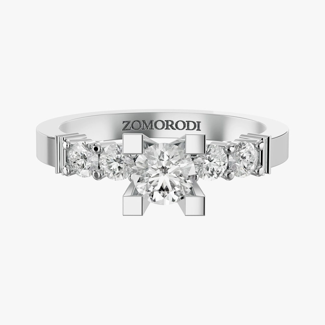 Glance Five-Stone Diamond Wedding Ring