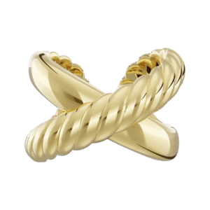Gold ring with Juan design