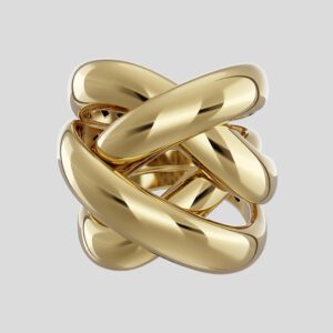The 18K Gold Fractal Ring, code 9824