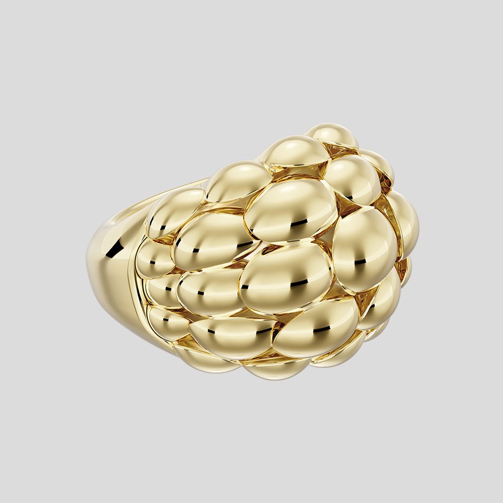 The 18K Gold Fractal Ring, code 8860