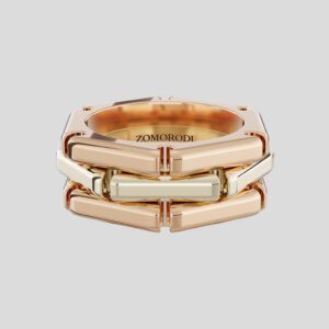 Yang design gold wedding ring