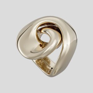 18K Gold Fractal Ring Code 9987